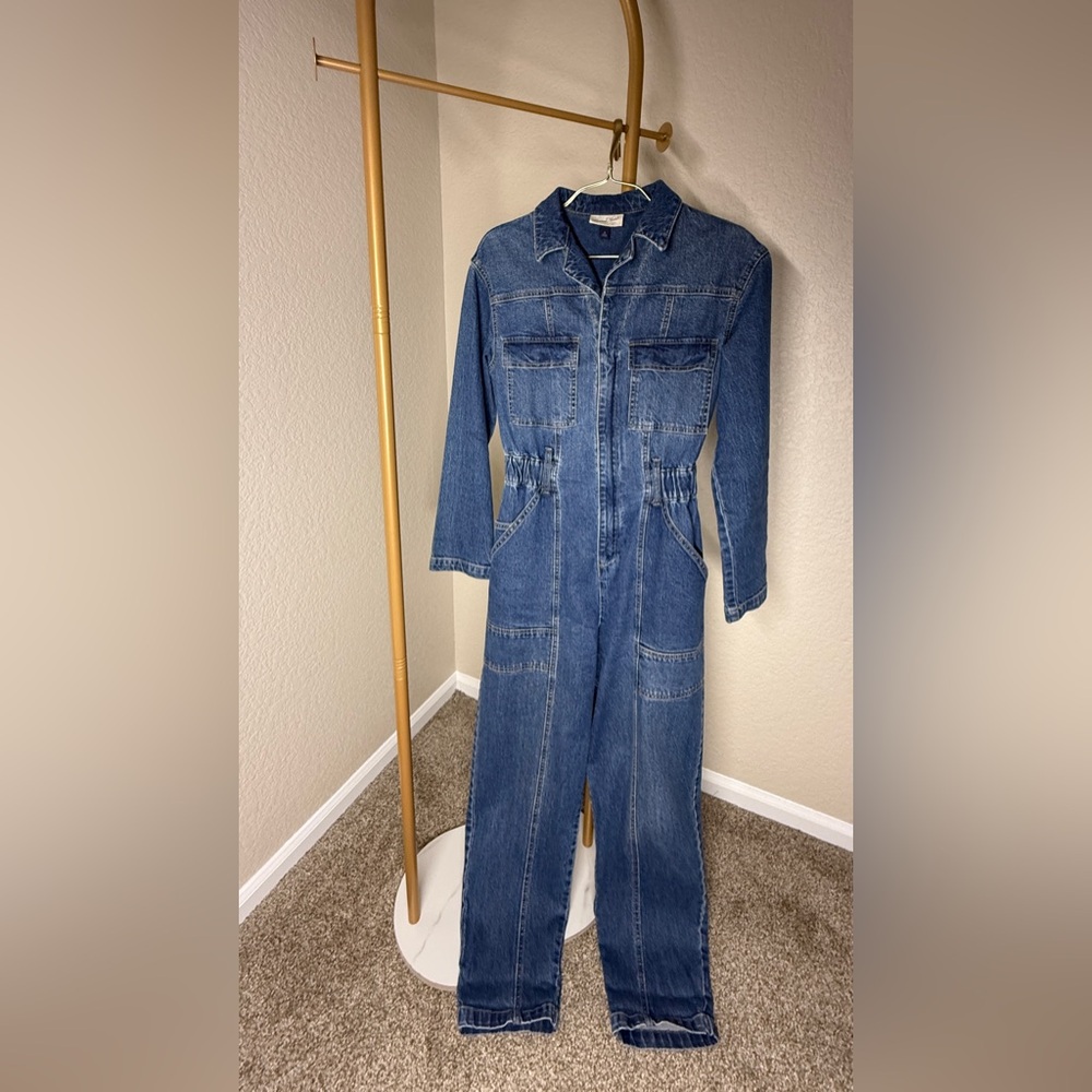 Universal Thread Blue Denim Jumpsuit